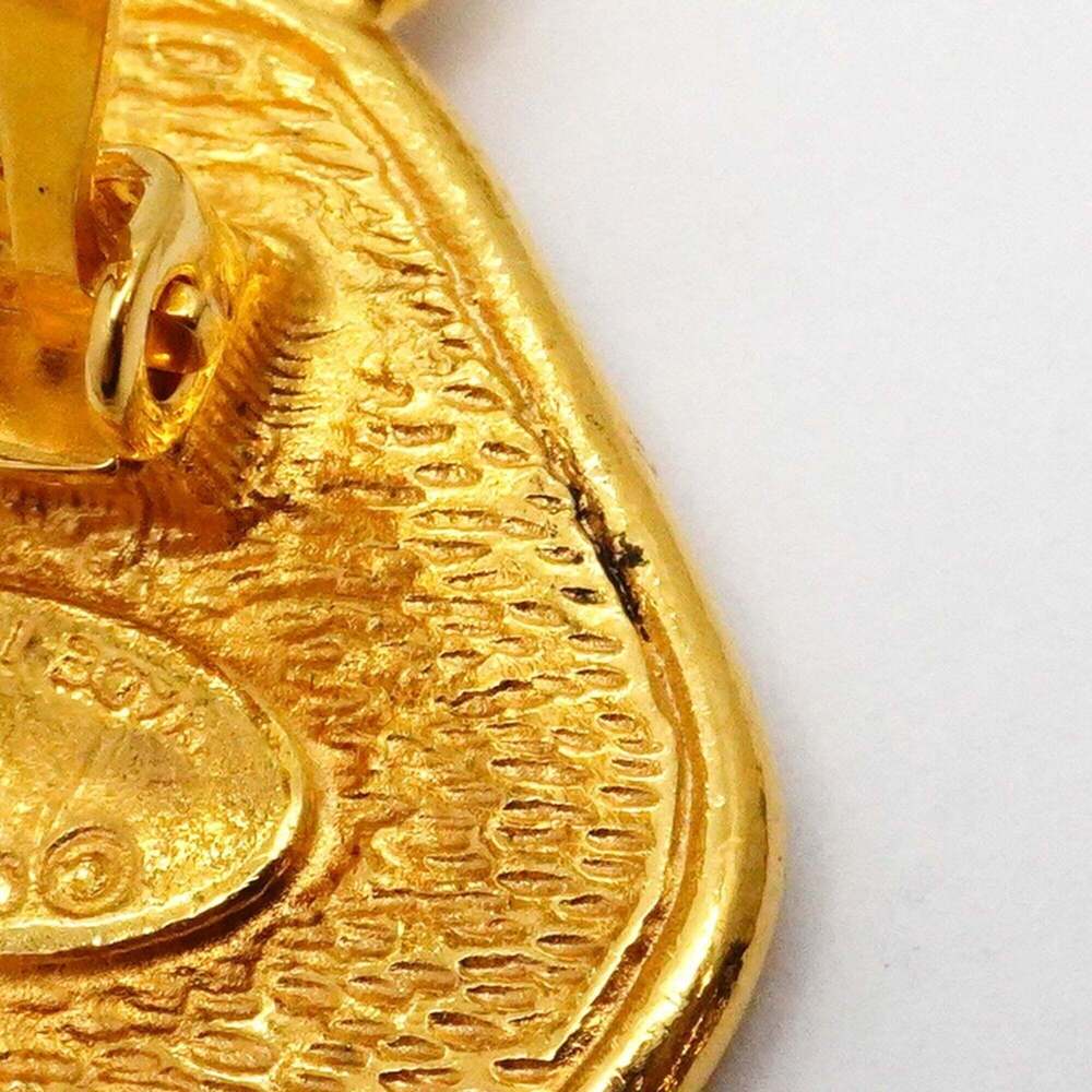 CHANEL Gold Logo Earrings - Picture 7 of 9